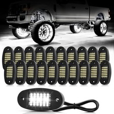 20 Pods White Rock Lights 6000K Pure 36 LEDs SMD Chips 20 Pods,