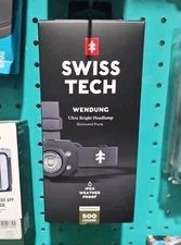 Swiss Tech Rechargeable LED Headlamp IP54 Weatherproof Drop Resistant 680 Lumen