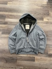 Vintage Y2K American Eagle Fur Lined Zip Up Hoodie