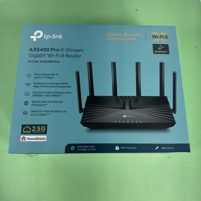 TP-Link Archer AX5400 Pro Wi-Fi 6 Router OneMesh MU-MIMO OFDMA 2.5G 4x4 (SEALED)