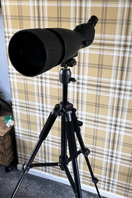 Large Bresser  Spotting Scope with Tripod and Case 75X - 50X - 25X
