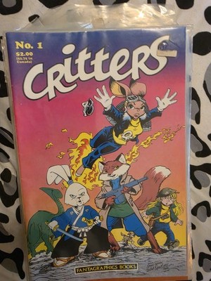 Fantagraphics Books Critters #1-2, 7-8, 9-15, 17 Full Color Single Issues Board 