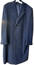 Lauren Ralph Lauren Overcoat Charcoal Gray Parma Wool Blend 42L