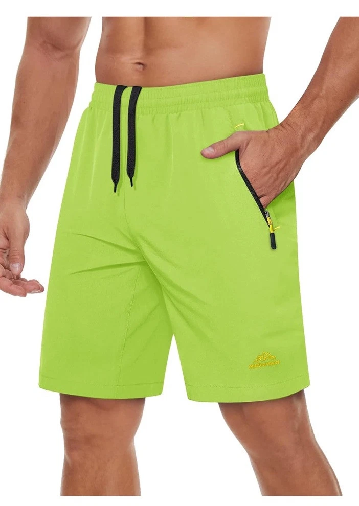 Men's Outdoor Hiking Shorts Quick Dry Elasticated Waist Gym Sport Beach Shorts