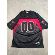 Vintage Puma Tampa Bay Buccaneers Jersey Mens XL Black Red Ombre Football #00