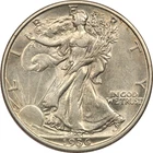 1936-D Walking Liberty Half Dollar 50C, About Uncirculated AU