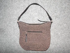 THE SAK SEQUOIA CROCHET SHELL HOBO LEATHER STRAP SHOULDER BAG                 