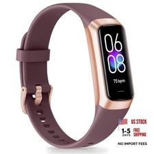 Fitness Tracker with 24/7 Heart Rate Blood Oxygen Sleep Monitor, 1.1" bordeaux