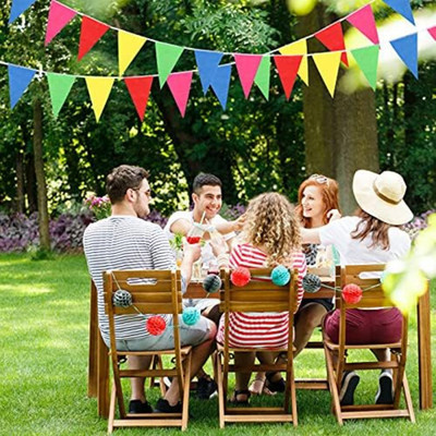72/300pcs Colorful Pennant Banner Flags, 100/375ft Multicolor Banners Carniv.