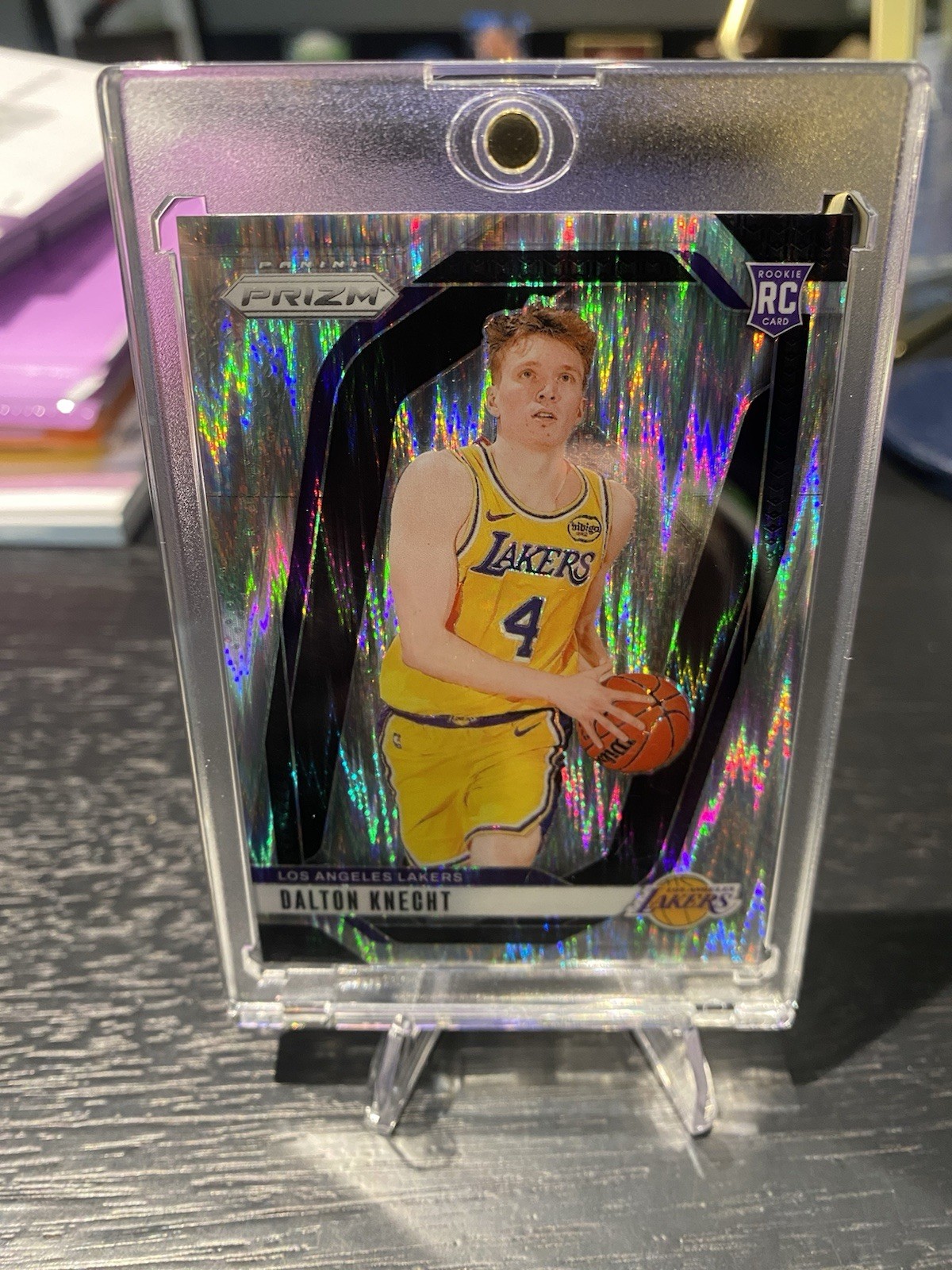 2024-25 Panini Prizm #238 Dalton Knecht RC Rookie Skewed Prizm #/249 Lakers