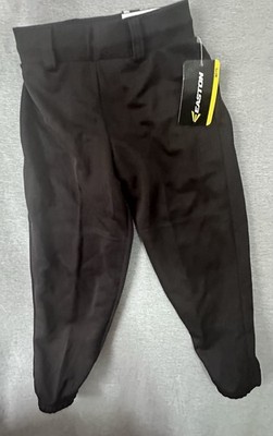 Easton Youth Pro Pull-Up Baseball Pants Black Boy's Size YXS