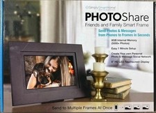 SimplySmart Home - PhotoShare Friends and Family Smart Frame 8" - Black