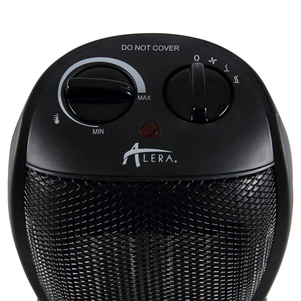 ALEHECH09 1500 W 7.12 in. x 5.87 in. x 8.75 in. Ceramic Heater - Black - Image 3 of 4