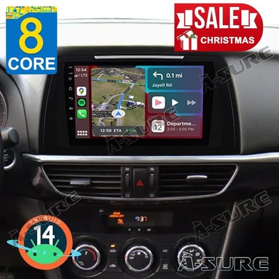 8-Kern 4+64GB Android 14 Autoradio GPS Navi Für Mazda 6 MAZDA 6 GJ GL 2013-2015