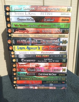 Lot 18 Ellora's Cave Presents Erotic Romance Novels SC VG Cnd Multiple Stories!