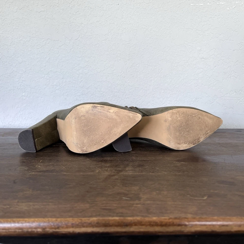 Botines de tacón alto Michael Antonio oliva para mujer talla 7 Foto 4 de 4