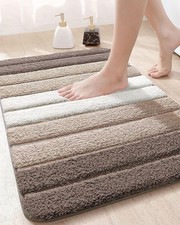 DEXI Bath Mats Bathroom, 20x32 Absorbent Microfiber Bath Mat Quick Dry