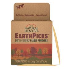 Earthpicks Plaque Removers 300 Ct, Pocket-Sized Oral Health Solution, Eco-Friend