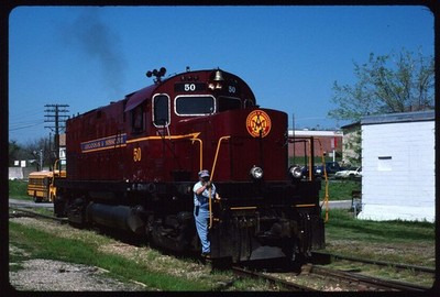 Original Schienenfolie - A&M Arkansas und Missouri 50 Van Buren AR 17.04.2002