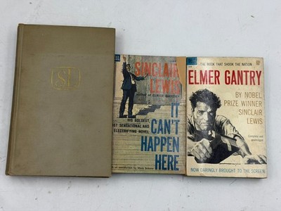 Sinclair Lewis Vintage Book Lot Elmer Gantry It Can't Happen Here Cass Timberlan