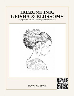 Irezumi Ink: Geisha & Blossoms - Japanese Tattoo Coloring