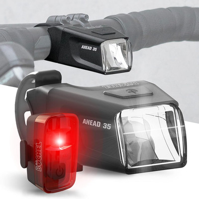 Büchel Ahead Fahrradlichter Set I 35/15 Lux Design Genau Mittig Am Lenker Stvzo 