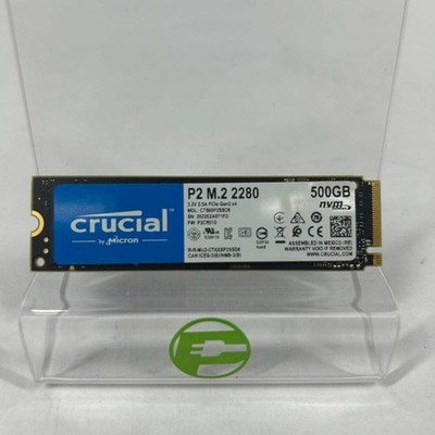 Crucial 2280mm CT500P2SSD8 500GB M.2 NVMe Gen 3.0 x 4 SSD CT500P2SSD8