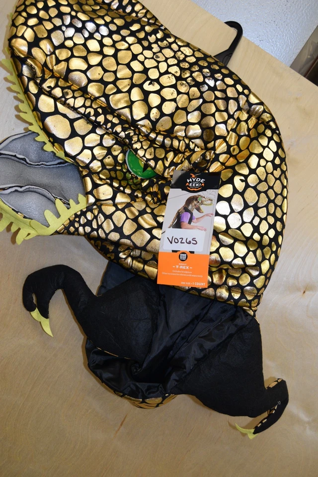 Hyde and Eek! Fantasia Adulta Cabeça T-Rex, Tamanho Único, Nova - Imagem 4 de 4