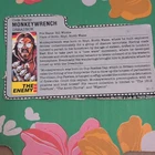 Hasbro G.I. Joe Monkeywrench Dreadnok File Card Vintage Paper MPN 02862