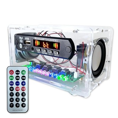 Bausatz: DIY Bluetooth Stereo-Lautsprecher mit Gehäuse Löten DIY-Elektronik FM