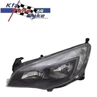 Scheinwerfer Links H7/H7 Schwarz MIT Tagfahrlicht + Stellmotor FÜR Opel Astra J
