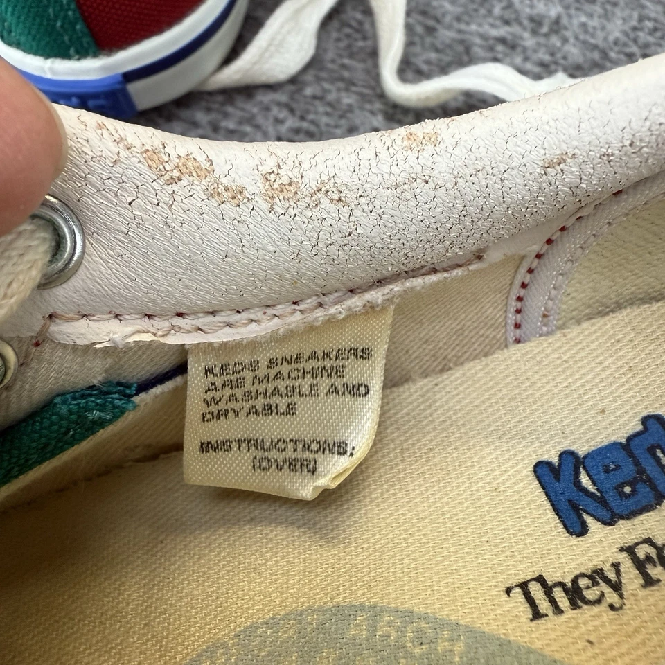 ✅VTG KEDS 运动鞋 学步儿童 尺码 5.5M SCOOTER 多色帆布鞋 DISCOLORED — 第 4/4 张图片