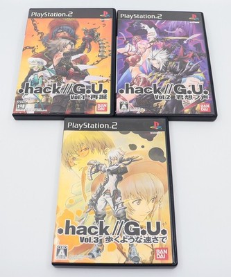.hack G.U. Vol.1, 2 & 3 Sony PlayStation 2 PS2 Japanese Game Set REGION LOCK CIB