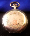 RARE Beautiful Multi Color Solid Coin Silver American Waltham Pocket Watch NoRes