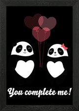 Valentines Day Heart Avoca Framed Wall Art Poster Canvas Print Picture