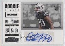 2017 Contenders Rookie Ticket/Rookie Ticket Variation Obi Melifonwu Auto pm6