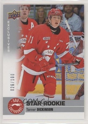 2019 Upper Deck CHL Star Rookie SP Exclusives 26/100 Tanner Dickinson #339 y1g