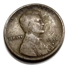 1916 S Lincoln Wheat Cent Average Circulated Copper G VG Penny Old Estate Coin