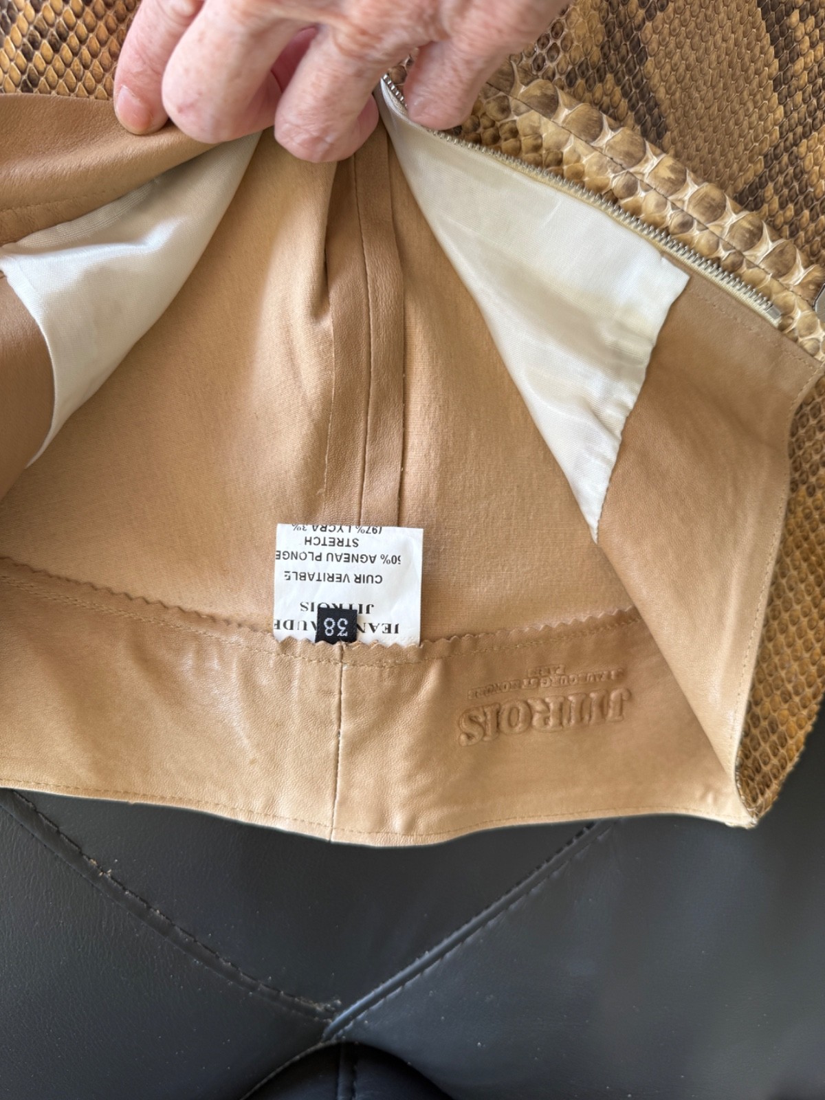 vintage Jitrois python skin trousers - image 6