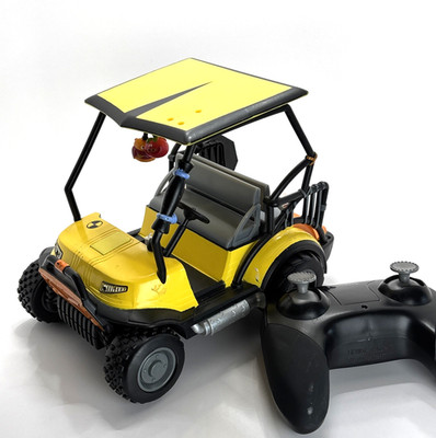 Jazwares Fortnite Remote Control Yellow ATK Crash Test Vehicle RARE Works