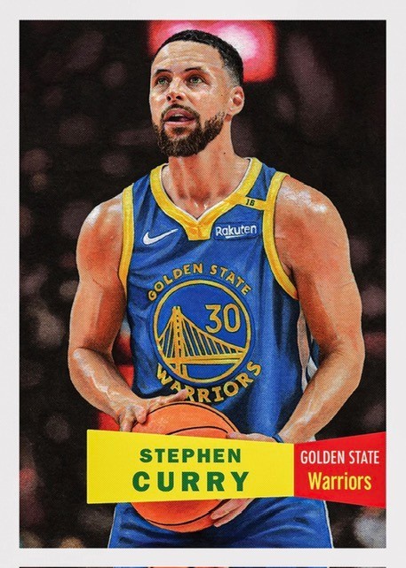 Topps Basketball NBA Basketball Living Card Golden State Warriors Stephen Curry