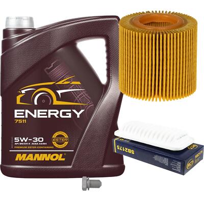 SCT Inspektionspaket 5 L MANNOL Energy 5W-30 für Daihatsu Sirion M3_ 1.0