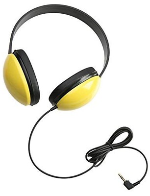 Califone 2800-YL Listening First Stereo Headphones, Yellow, Adjustable Headband