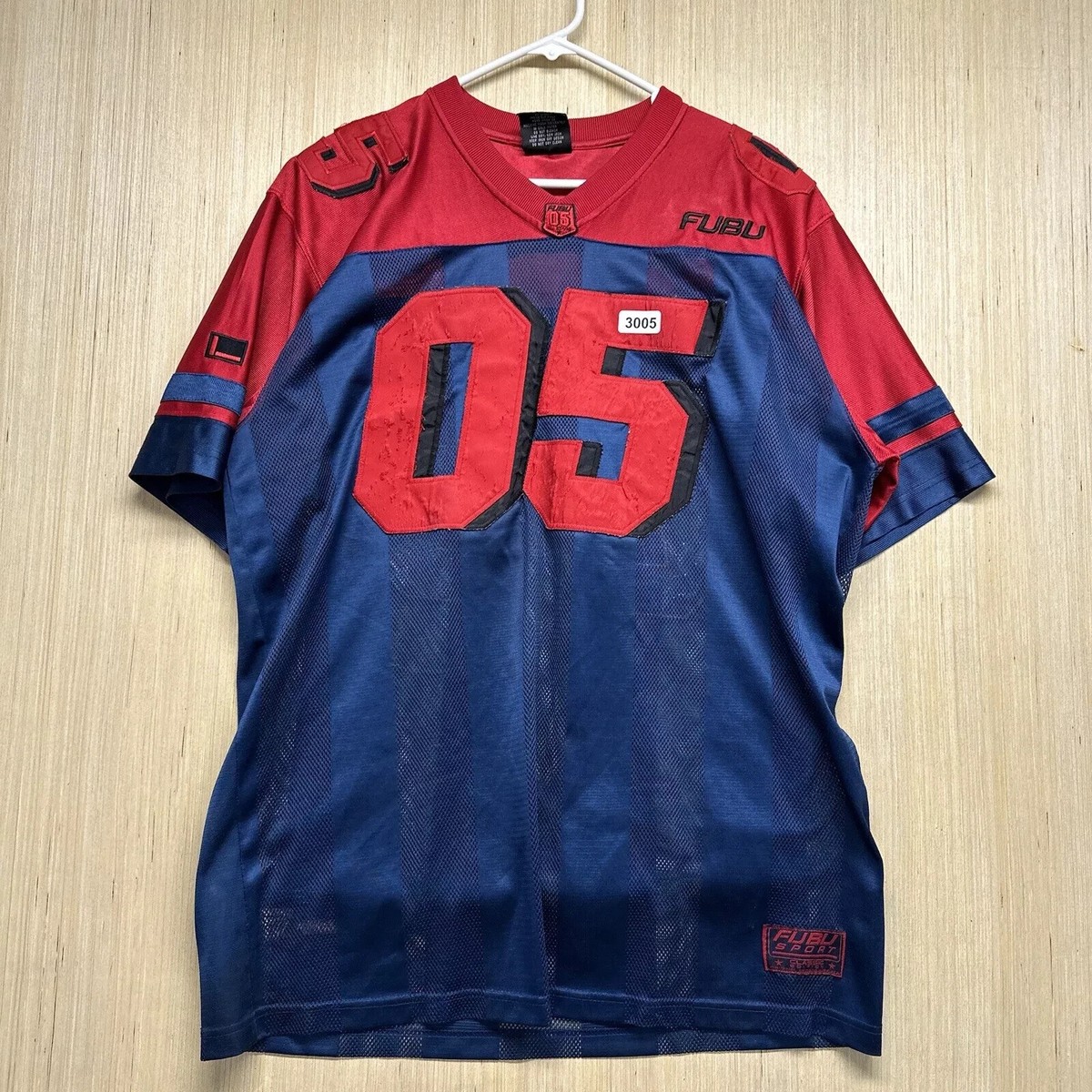 Vintage Fubu Jersey Adult Size Extra Large Red Short Sleeve