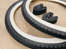 Two 24x2.125 Beach Cruiser Whitewall Bicycle Tires Inner Tubes Diamond 24 Two 24x2.125 Beach Cruiser Whitewall Bicycle Tires Inner Tubes Diamond 24