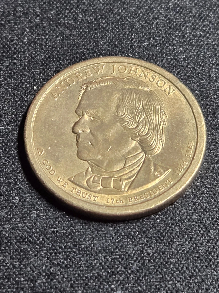 Moneta Da $1 Presidenziale Andrew Johnson 2011-P - US Mint - Circolata