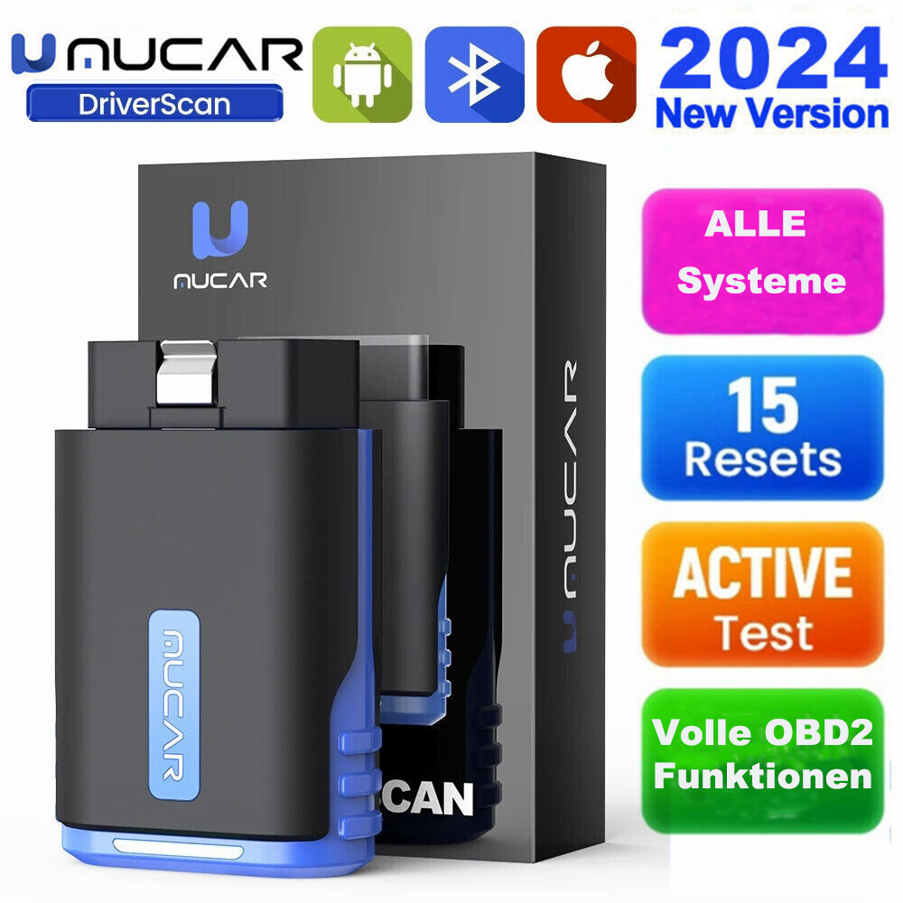 MUCAR DriverScan OBD2 dispositivo diagnostico Bluetooth 15 reset lettore codici tutti i sistemi