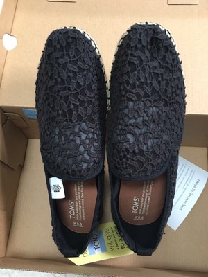 black floral lace women's deconstructed alpargatas