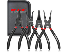 Snap Ring Pliers Set Heavy Duty,4PCS-7 inch I...