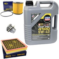 MotoröL Filter Set 5W40 5Liter + ÖLablassschraube FüR Opel Movano Combi J9